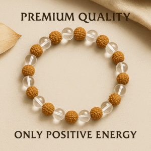 Rudraksha Crystal Bracelet - Enhancing Beauty & Awareness