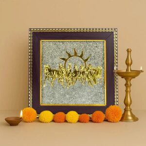 Pyrite 7 Horses | Money Magnet Frame