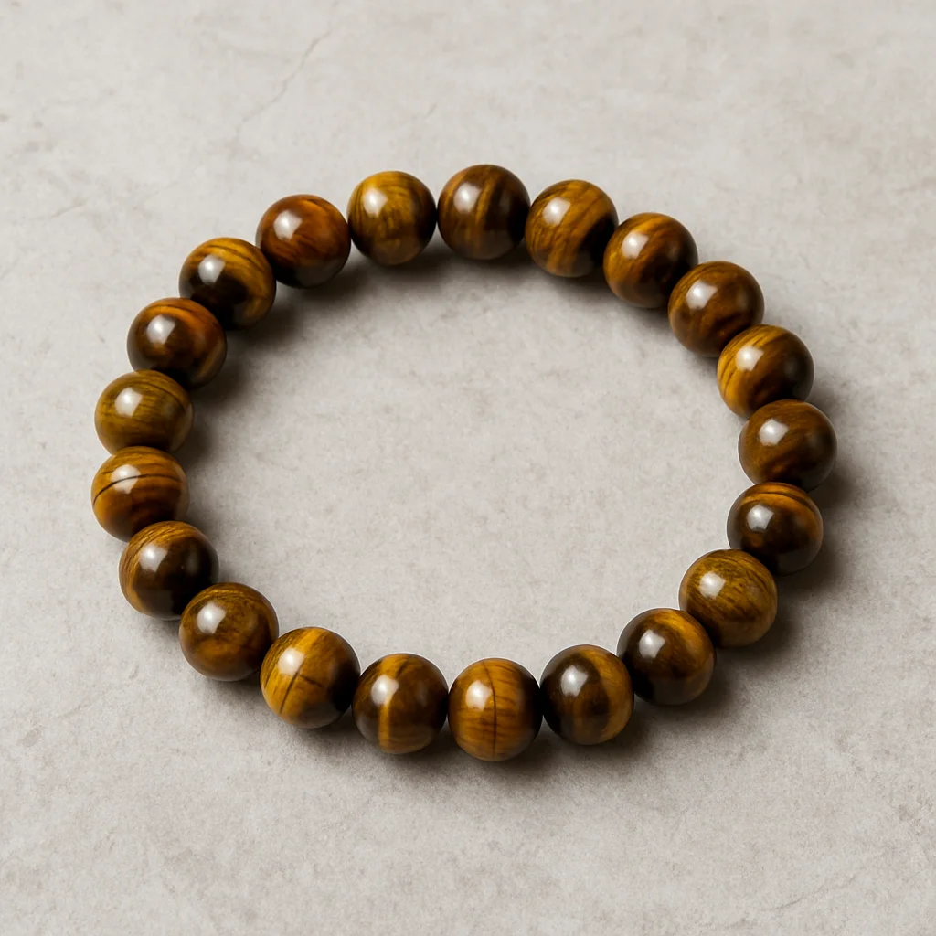 Natural Tiger Eye Crystal Bracelet - Confidence & Focus Energy